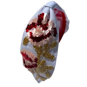 220. NEW The Sequin Rose Floral Headband